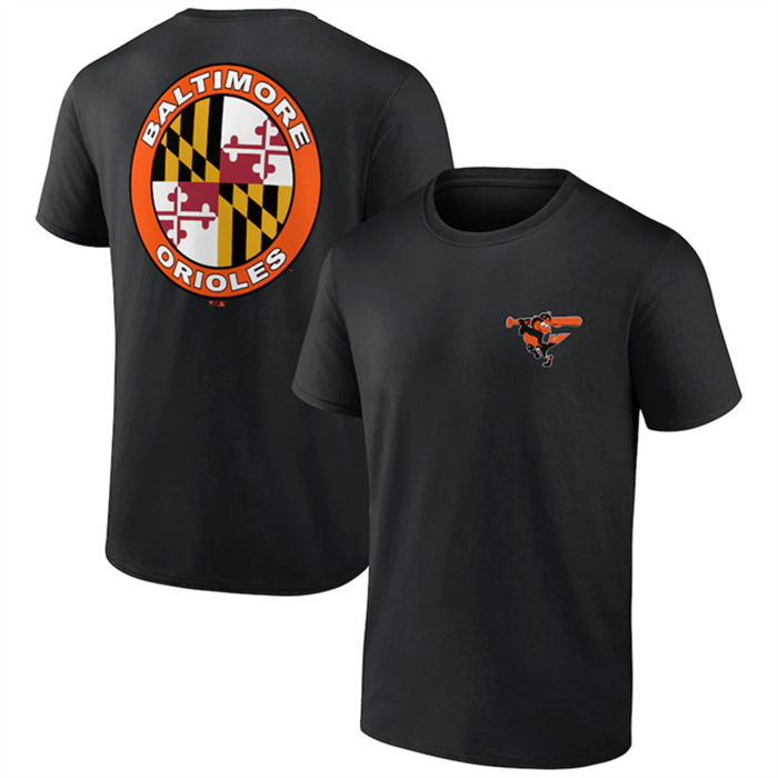Men's Baltimore Orioles Black Iconic Bring It T-Shirt